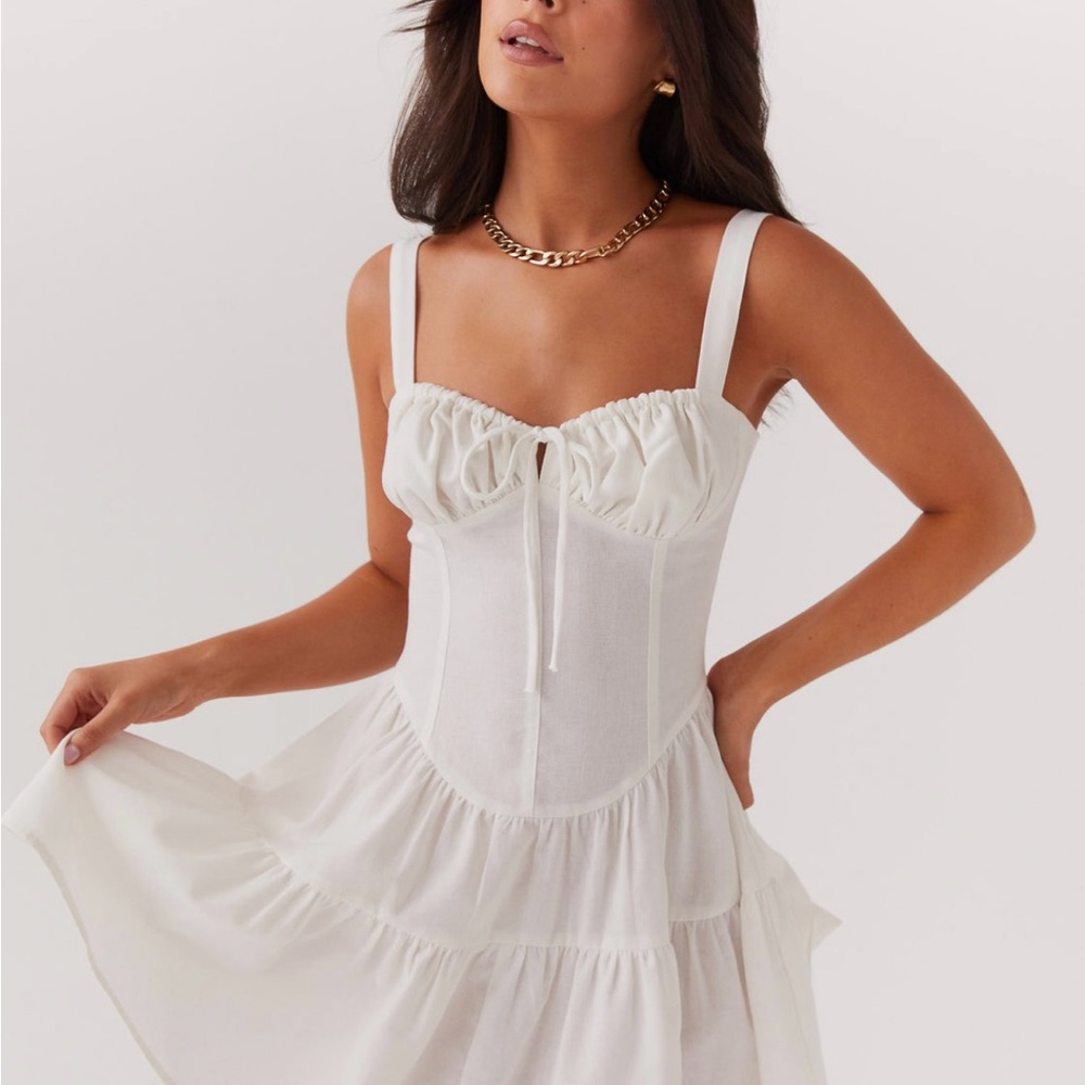 Peppermayo Linen Mini Dress Lucien